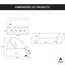 Ver mais imagens de Churrasqueira a Gás de Embutir Concept Series 4 Queimadores para Bancada