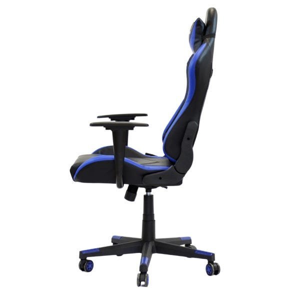 Cadeira Gamer Giratória Modelo Rush Reclinável Racer X Azul - 7