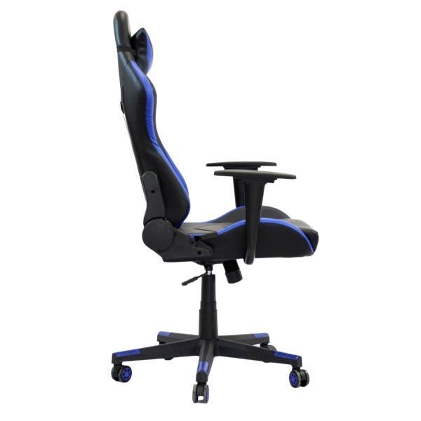 Cadeira Gamer Giratória Modelo Rush Reclinável Racer X Azul - 2