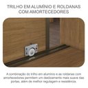 Ver imagem 5 de Guarda Roupa Casal Palazzo com Espelho e Gaveteiro Suiça Cumaru 23 - Novo Horizonte