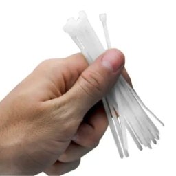 Kit 10X Abraçadeira Nylon Branca 150 X 2,5 Starfer Com 100 Un - 4 Kit 10X Abraçadeira Nylon Branca 150 X 2,5 Starfer Com 100 Un - 4
