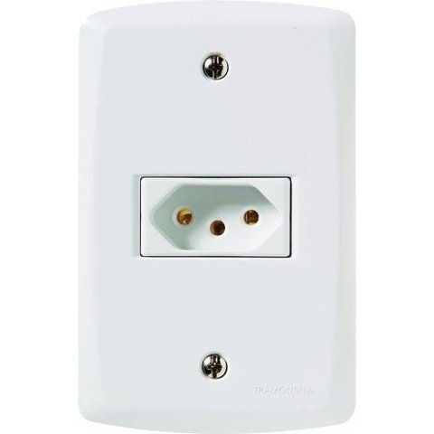 Conjunto Tomada 20a 250v Lux2 Branco Tramontina 57145013