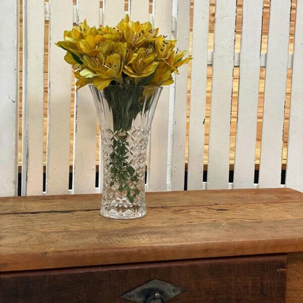 Presente para Mãe Vaso de Vidro Decorativos para Flores Enfeite de Mesa Aparador - 5