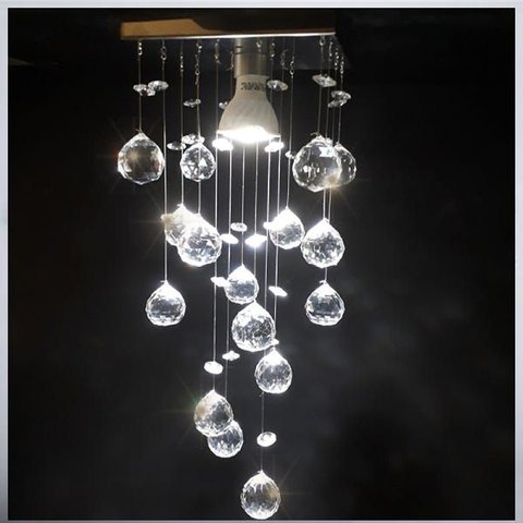 Lustre de Cristal Legítimo Sala Quarto Quadrado 30 Cm Altura