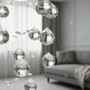 Ver imagem 3 de Lustre de Cristal Legítimo Sala Quarto Quadrado 30 Cm Altura