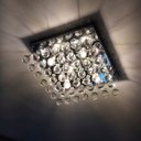 Ver imagem 2 de Lustre de Cristal Verdadeiro Quadrado para Sala, Quarto 25x25cm