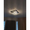 Ver imagem 3 de Lustre de Cristal Verdadeiro Quadrado para Sala, Quarto 25x25cm