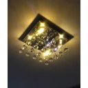 Ver imagem 4 de Lustre de Cristal Verdadeiro K9 Sala Quarto 30x30 e 10 Cm Altura Ilustre Cristais