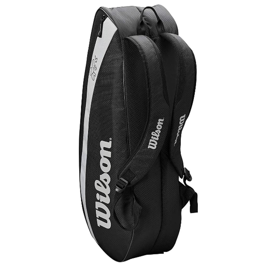 Raqueteira Roger Federer Team 6 Pack Wilson - Preto - 1