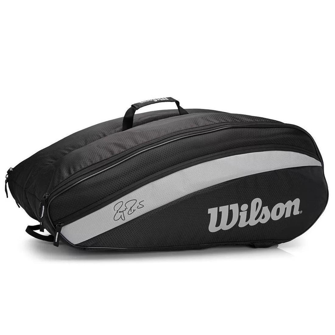 Raqueteira Roger Federer Team 6 Pack Wilson - Preto - 5