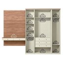 Ver imagem 4 de Guarda Roupa Reflecta 4 Portas e Penteadeira 100% MDF Fancy Marrom/Areia