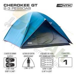 Kit Colchão Inflável Casal com Barraca Até 3 Pessoas Ntk - 3