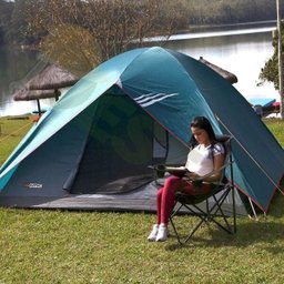 Kit Colchão Inflável Casal com Barraca Até 3 Pessoas Ntk - 4