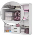 Ver imagem 3 de Guarda Roupa Infantil Elissa 6 Portas Carioca Moveis