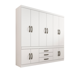 Roupeiro New Parma sem Espelho - Sallêto:Branco - 2