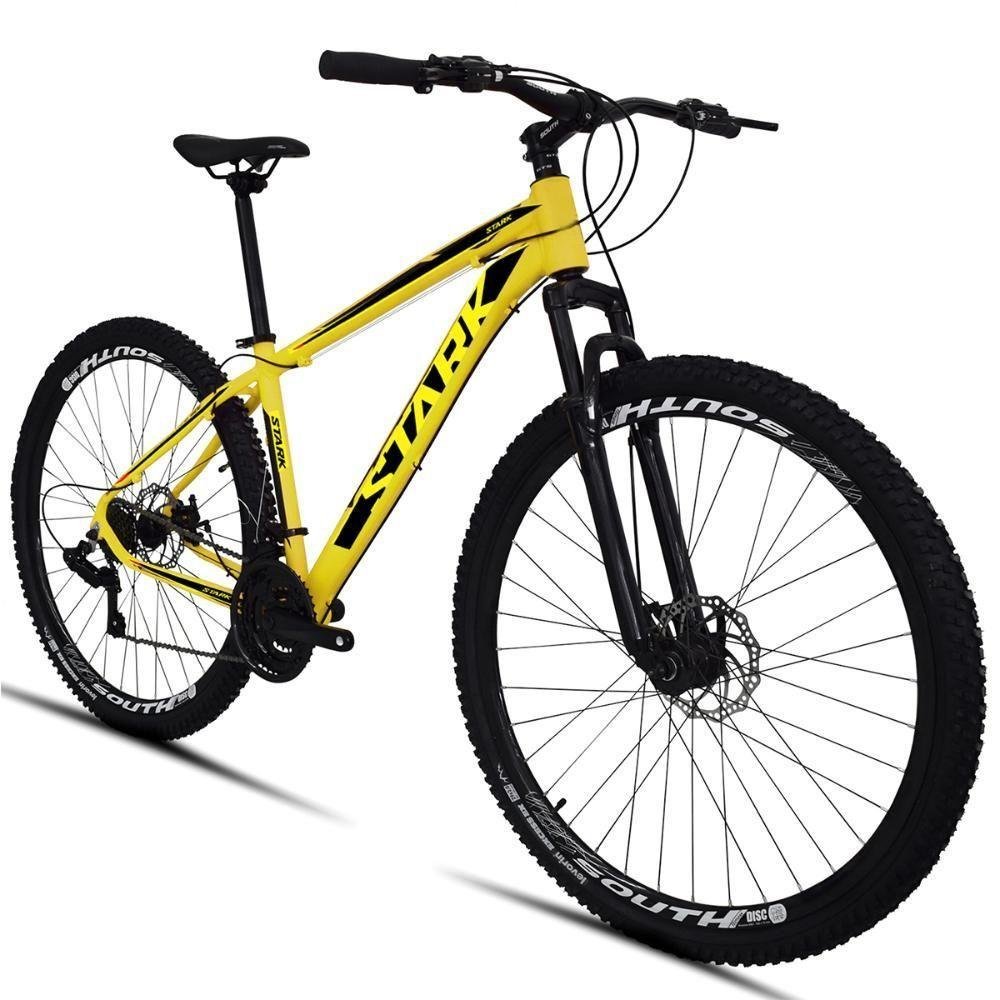 Bicicleta South Stark Aro 29 21 Marchas Amarelo Preto | MadeiraMadeira
