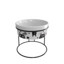 Ver imagem 1 de Comedouro Elevado com Pote de Porcelana 300ml Gato Coração