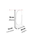 Ver imagem 3 de Espelheira Oval para Banheiro 100% Mdf Estrutura Metalon Ori Pistache - Mgm