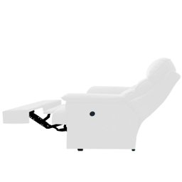 Poltrona Reclinável Manual do Papai Suede Maite Moda Casa:Branco - 5
