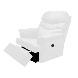 Poltrona Reclinável Manual do Papai Suede Maite Moda Casa:Branco - 2