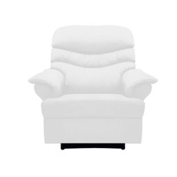 Poltrona Reclinável Manual do Papai Suede Maite Moda Casa:Branco - 1
