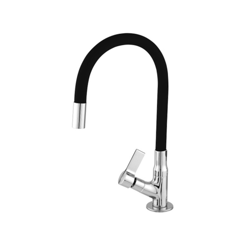 Torneira Cozinha Bancada Gourmet Mangueira Preta Silicone