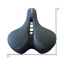 Ver imagem 2 de Selim Bicicleta Plus Size Banco Gel 2 Molas Airflow High One