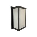 Ver imagem 1 de Arandela Aluminio Riflesso Preta Pequena com Vidro Ambar 3145A