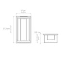Ver imagem 4 de Arandela Aluminio Riflesso Preta Pequena com Vidro Ambar 3145A