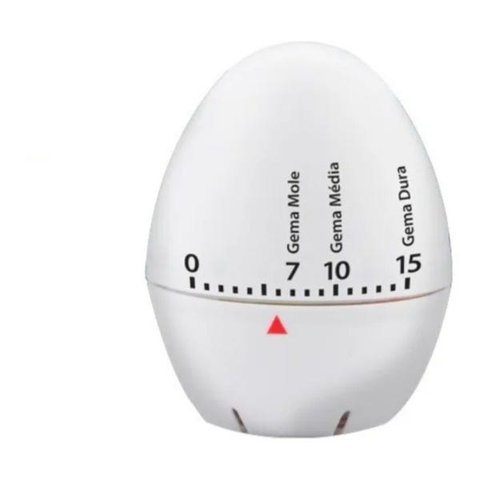 Timer De Cozinha Formato Ovo Cozido Temporizador 3 Estágios