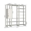 Ver imagem 4 de Estante Closet Yes com 1 Porta e 11 Nichos - Branco