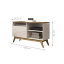 Ver imagem 2 de Rack American 1 Porta Off White Freijo