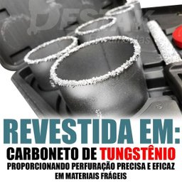 Kit Jogo Serra Copo Diamantada Cerâmica E Telha 728429 Mtx - 2