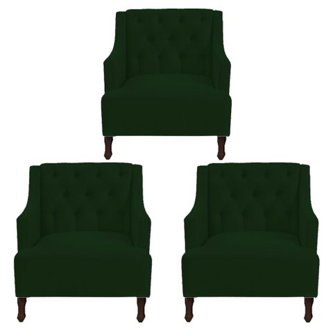 Kit 03 Poltronas Genesis Verde