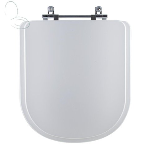 Tampa Vaso Sanitário Poliester Acrilico Vogue Plus Branco para Bacia Deca