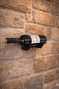 Ver imagem 4 de 2 Suportes para Vinho Adega Vertical Aço Reforçado de Parede Porta Garrafa Preto