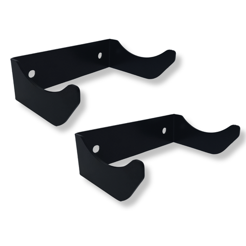 2 Suportes para Vinho Adega Vertical Aço Reforçado de Parede Porta Garrafa Preto