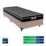 Cama + Box Solteiro Bege Resistente Comfort Prime Firme D28 78x188 - 4