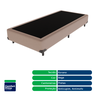 Cama + Box Solteiro Bege Resistente Comfort Prime Firme D28 78x188 - 3