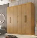 Ver imagem 1 de Guarda Roupa Casal 6 Portas 4 Gavetas Belém - Móveis Valverde - Cinamomo