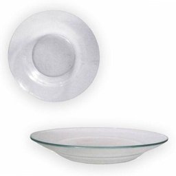 10Pçs Prato Fundo De Vidro Transparente Aço Temperado - 4