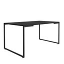 Ver imagem 1 de Mesa de Jantar 06 Lugares Porto 160 cm Preto Base Metálica Industrial Preto - D’Rossi