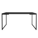 Ver imagem 3 de Mesa de Jantar 06 Lugares Porto 160 cm Preto Base Metálica Industrial Preto - D’Rossi
