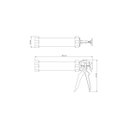 Ver imagem 2 de Pistola Aplicadora de Silicone 600 Ml Tramontina com Tubo em Alumínio