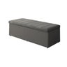 Calçadeira Baú Vitoria 193 cm Suede Cinza - 1