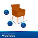 Ver imagem 7 de Kit Poltrona Capitonê Clássica Confortável para Sala e Quarto Ana Suede