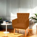 Ver imagem 2 de Kit Poltrona Capitonê Clássica Confortável para Sala e Quarto Ana Suede