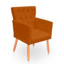 Ver imagem 4 de Kit Poltrona Capitonê Clássica Confortável para Sala e Quarto Ana Suede