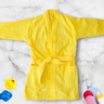 Roupão Banho Infantil Felpudo Macio Algodão Praia Piscina Amarelo - 4