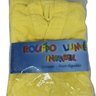 Roupão Banho Infantil Felpudo Macio Algodão Praia Piscina Amarelo - 3